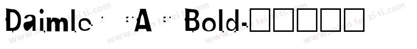 Daimler CAC Bold字体转换